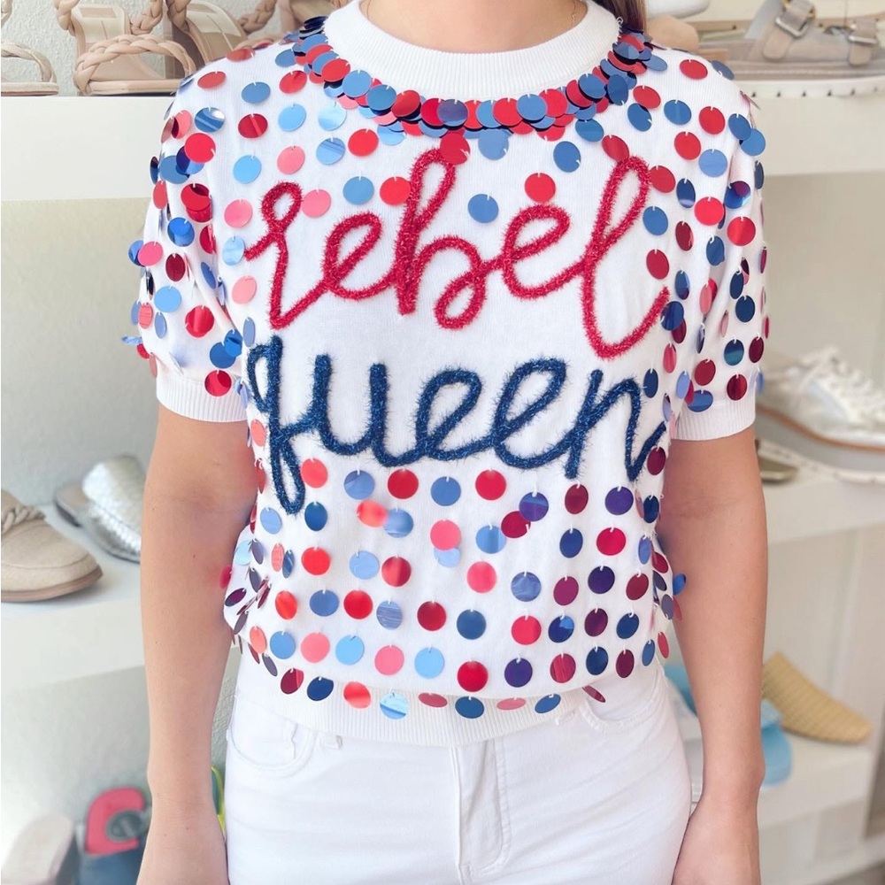 Queen of Sparkles ole miss disco top